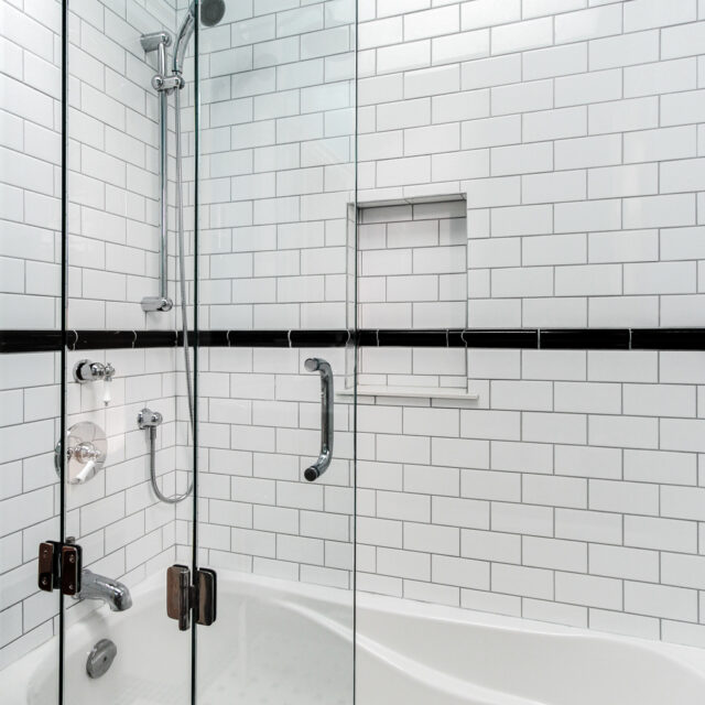 Bathroom Interior Design with White Tiles
